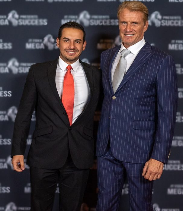 Ney Torres con Dolph Lundgren